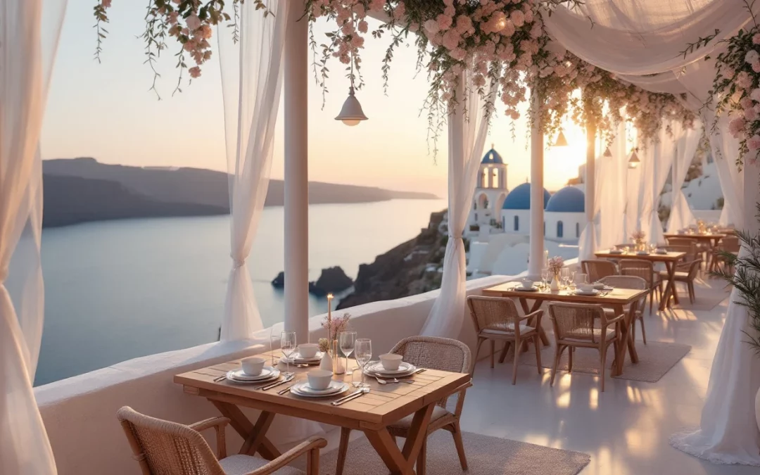 luxury wedding venues Santorini